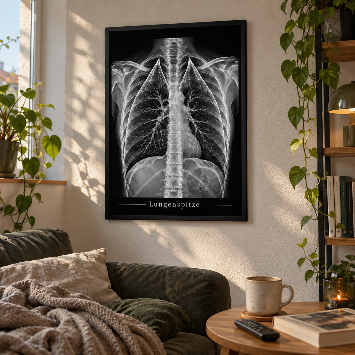 Lungenspitze – gerahmtes Wandbild im Wohnraum