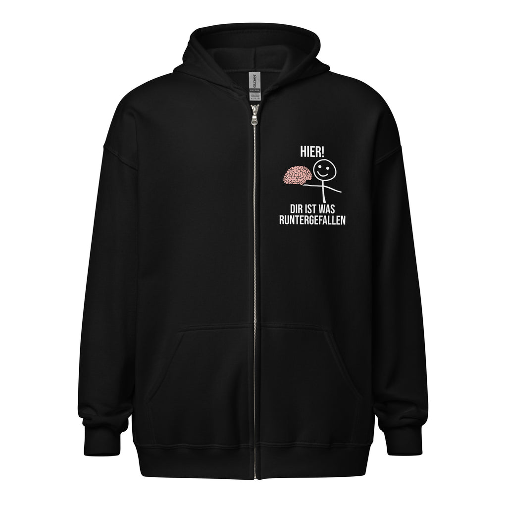Hier! Die ist was runtergefallen - Zip Hoodie