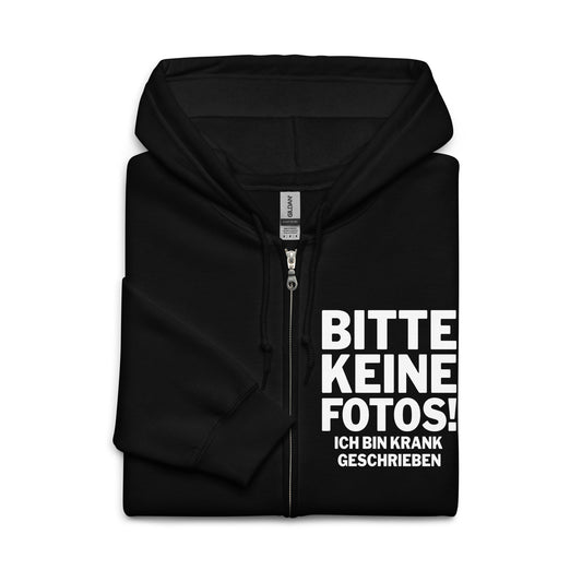 Bitte keine Fotos! - Zip Hoodie