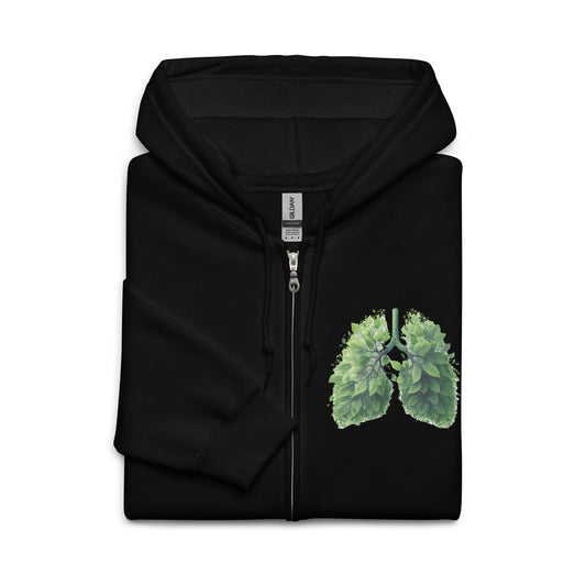 Flower Lung III - Zip Hoodie