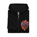 Blaze Heart - Zip Hoodie