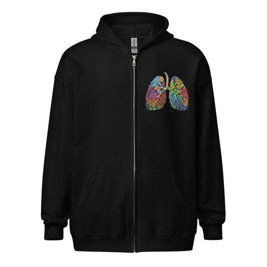 Flower Lung IV - Zip Hoodie