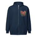 Flower Heart V - Zip Hoodie