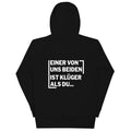 Einer von uns beiden ist klüger als du - Rückendruck Premium Hoodie