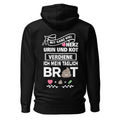 Mit ganz viel Herz, Urin und Kot, verdien ich mir mein täglich Brot - Rückendruck Premium Hoodie