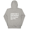 Einer von uns beiden ist klüger als du - Rückendruck Premium Hoodie