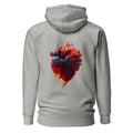 Blaze Heart - Rückendruck Premium Hoodie
