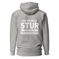 Ich bin nicht stur, sondern Meinungsstabil - Rückendruck Premium Hoodie