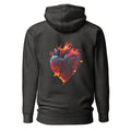 Blaze Heart - Rückendruck Premium Hoodie