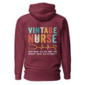 Vintage Nurse - Rückendruck Premium Hoodie