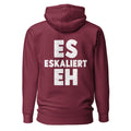 Es eskaliert eh - Rückendruck Premium Hoodie