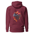 Blaze Heart - Rückendruck Premium Hoodie