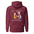 Lasst mich durch, die Senioren brauchen mich - Rückendruck Premium Hoodie