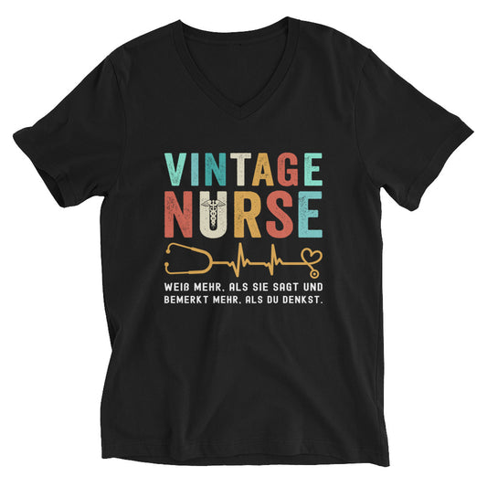 Vintage Nurse - V-Ausschnitt