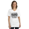 Ja, ich bin eine Krankenschwester. Nein, ich möchte es nicht ansehen - V-Ausschnitt Vorgeschrumpfter Baumwollstoff (100%)