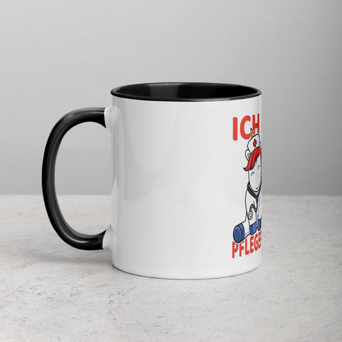 Ich darf komisch sein. Ich bin die Pflegekraft - Color Tasse