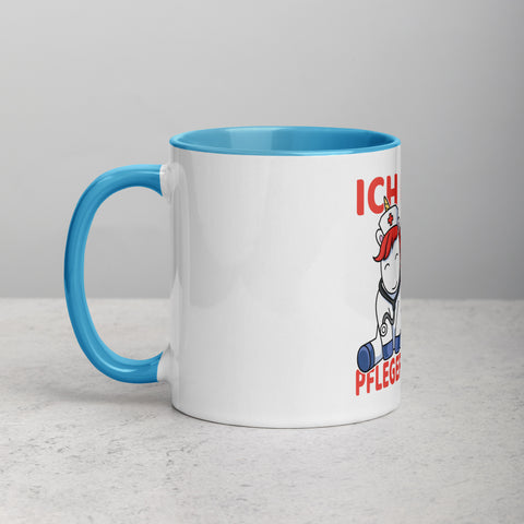Ich darf komisch sein. Ich bin die Pflegekraft - Color Tasse