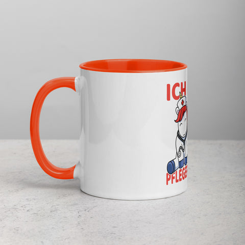 Ich darf komisch sein. Ich bin die Pflegekraft - Color Tasse
