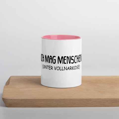 Ich mag Menschen (Unter Vollnarkose) - Color Tasse