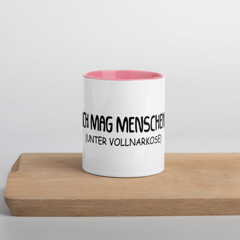 Ich mag Menschen (Unter Vollnarkose) - Color Tasse