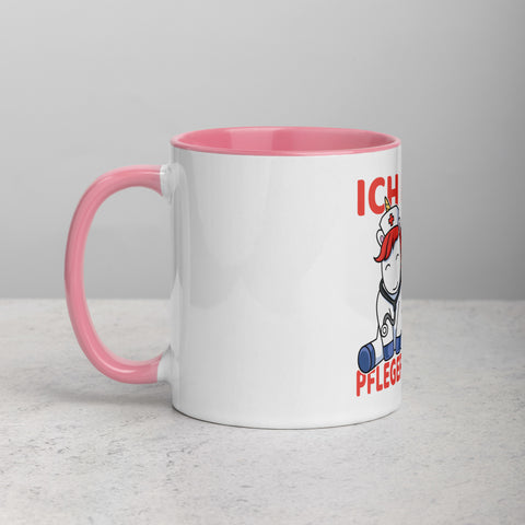 Ich darf komisch sein. Ich bin die Pflegekraft - Color Tasse