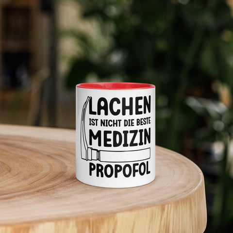 Lachen ist nicht die beste Medizin. Propofol - Color Tasse