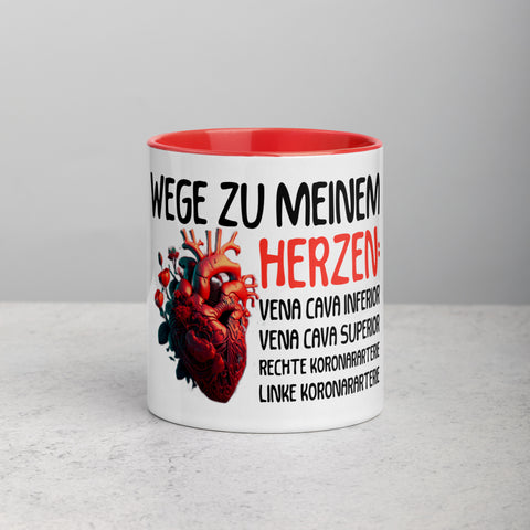 Wege zu meinem Herzen - Color Tasse