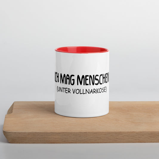 Ich mag Menschen (Unter Vollnarkose) - Color Tasse