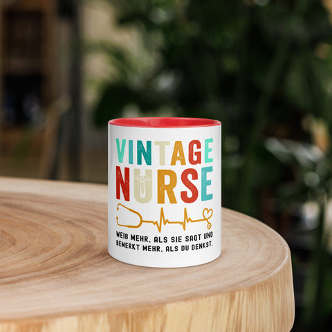 Vintage Nurse - Color Tasse