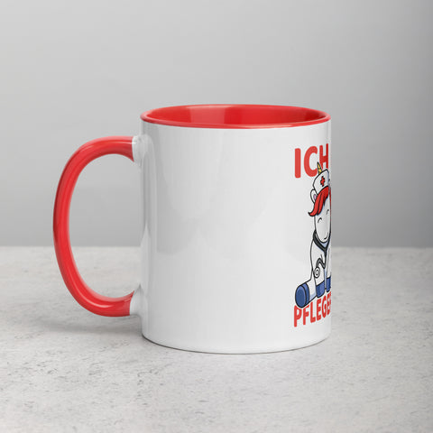 Ich darf komisch sein. Ich bin die Pflegekraft - Color Tasse
