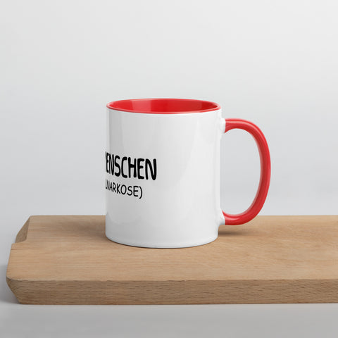 Ich mag Menschen (Unter Vollnarkose) - Color Tasse