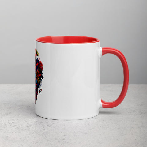 Flower Heart I - Color Tasse