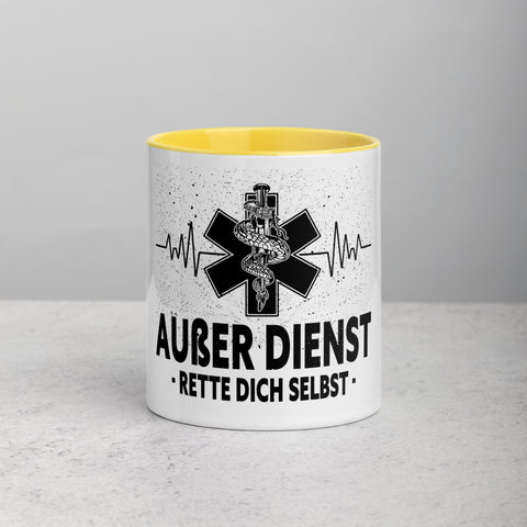 Außer Dienst. Rette dich selbst - Color Tasse