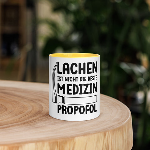 Lachen ist nicht die beste Medizin. Propofol - Color Tasse