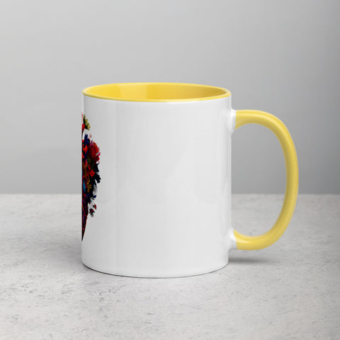 Flower Heart I - Color Tasse