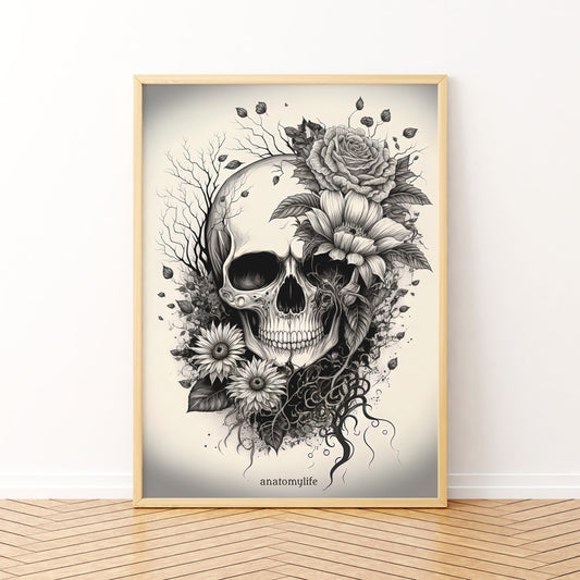 Skull No. 2 - Poster Skull Style