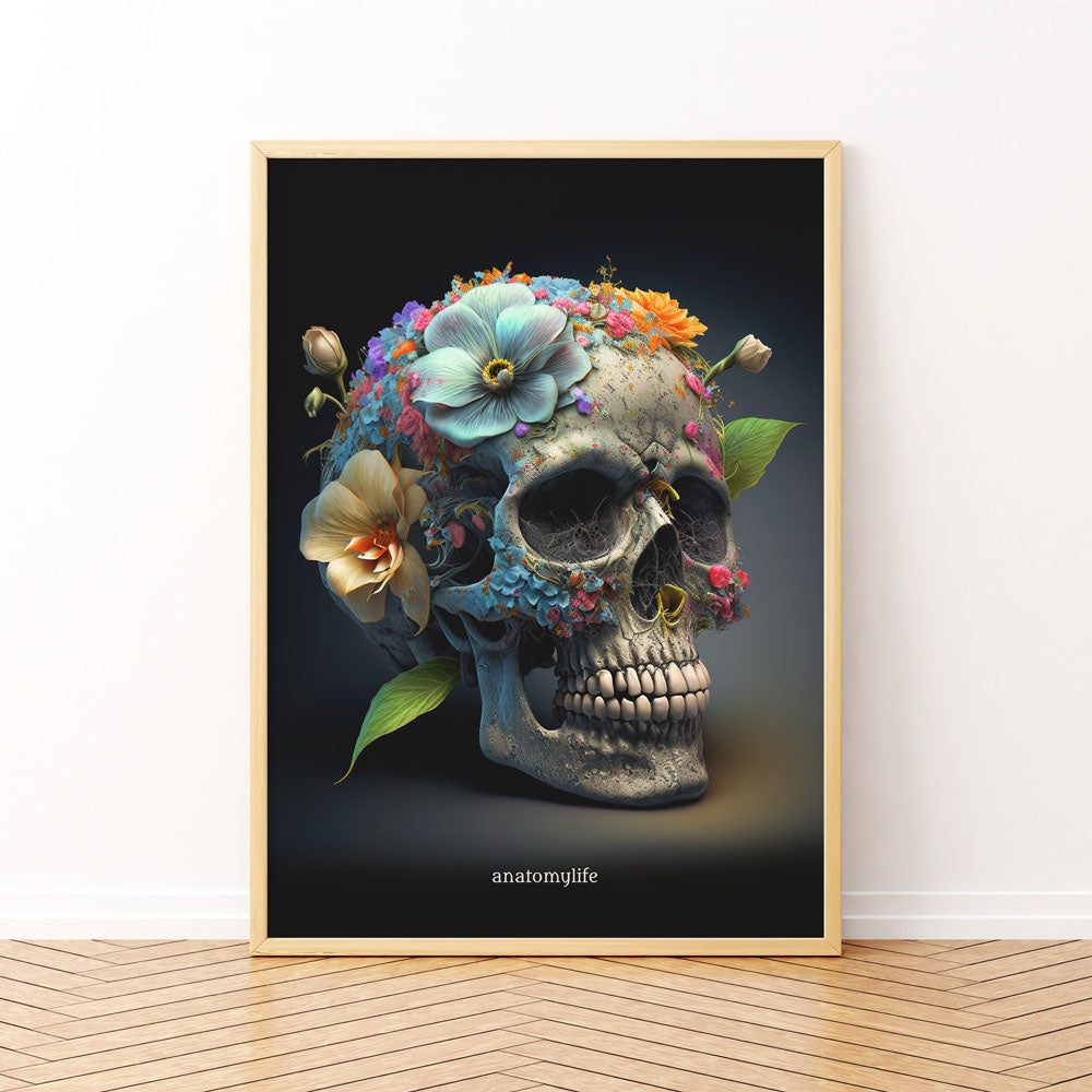 Beautiful Mind - Poster im Skull Style