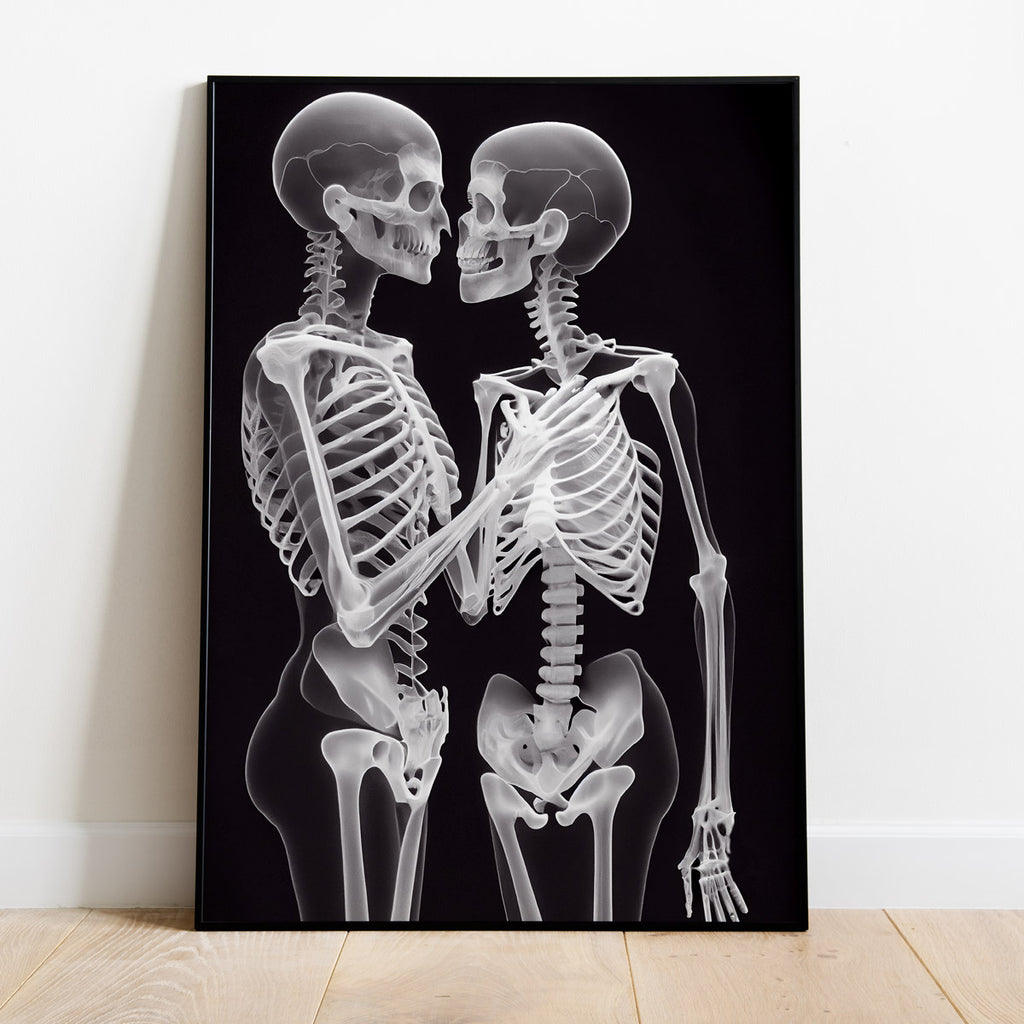 Lovers No. 1 - Poster im X-Ray Style