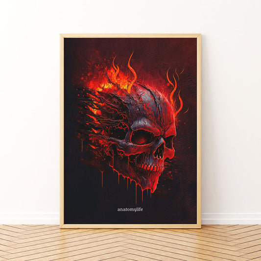Burning Lucifer - Poster im Skull Style