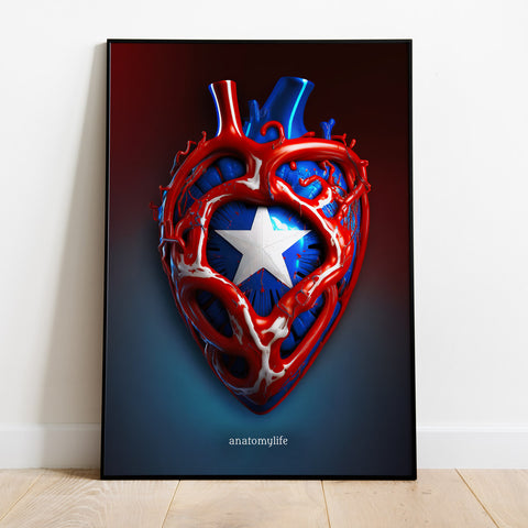 Captain Heart - Poster im Hero Style