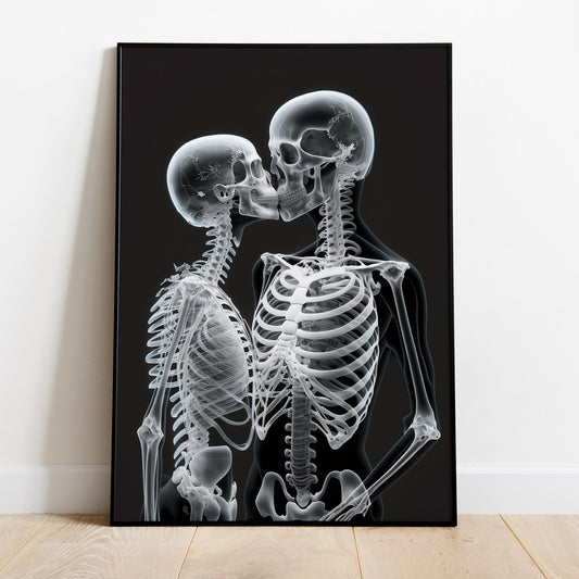 Lovers No. 2 - Poster im X-Ray Style