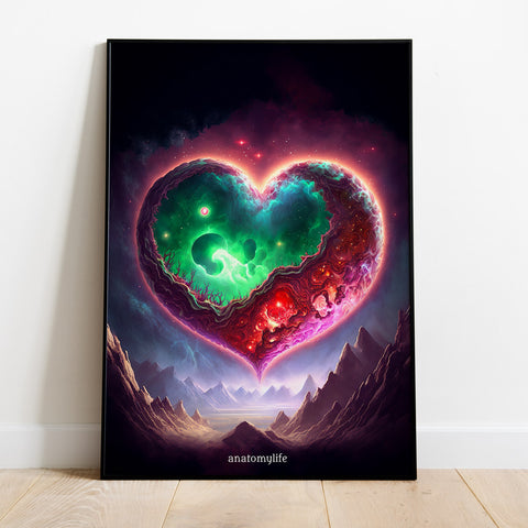 Dreamgate Heart No. 2 - Lassen Sie sich in eine andere Welt treiben - Leinwand