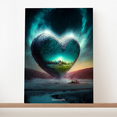 Borealis No. 2 - Aurora Style - Ein Kunstwerk voller Romantik und Schönheit - Leinwand