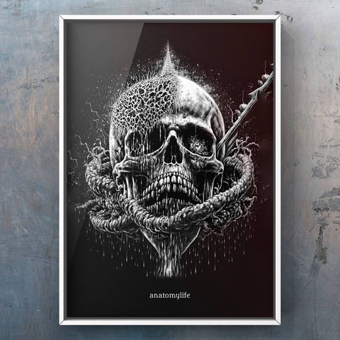 Drowned Pirate - Poster Skull Style