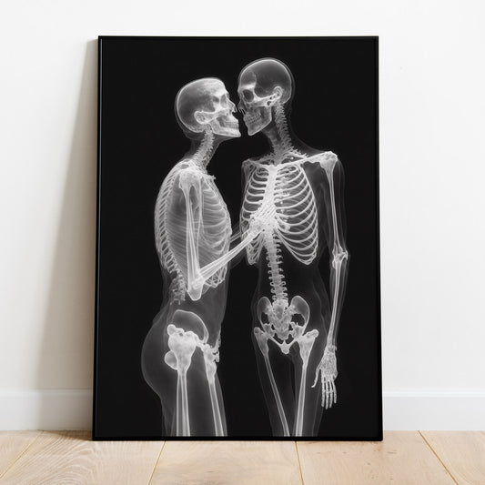 Lovers No. 4 - Poster im X-Ray Style