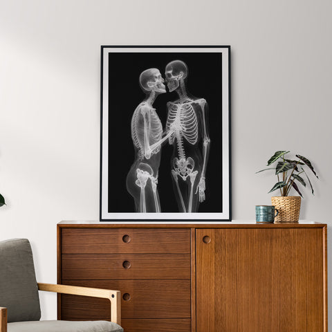 Lovers No. 4 - Poster im X-Ray Style