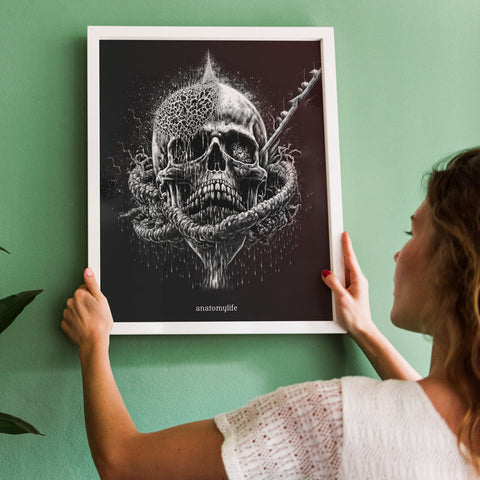 Drowned Pirate - Poster Skull Style