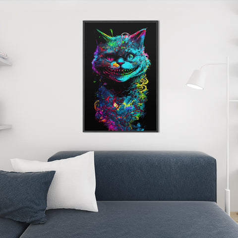 Grinse Katze für deine Wand