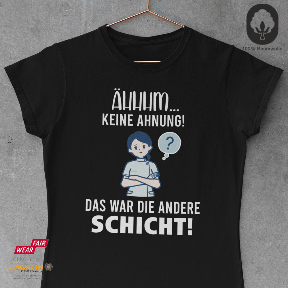T-shirt Da Uomo Con Scritta In Lingua Tedesca "Schicht Keine