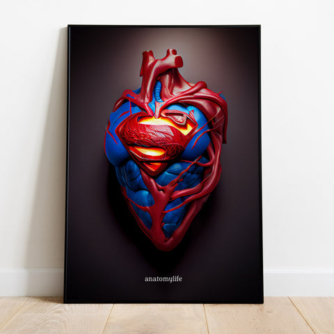 Super Heart - Poster im Hero Style